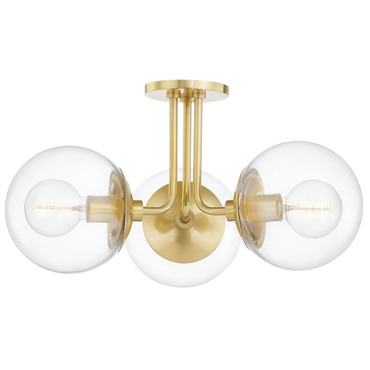 Meadow Semi Flush Ceiling Light | Mitzi at Lightology Meadow Semi Flush Ceiling Light