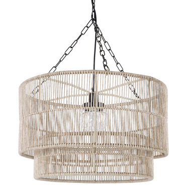 Tanner Outdoor Drum Pendant | Palecek at Lightology Tanner Outdoor Drum Pendant