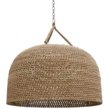 Green Oaks Oversized Pendant | Palecek at Lightology Green Oaks Oversized Pendant