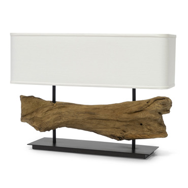 Albion Wide Table Lamp | Palecek at Lightology Albion Wide Table Lamp