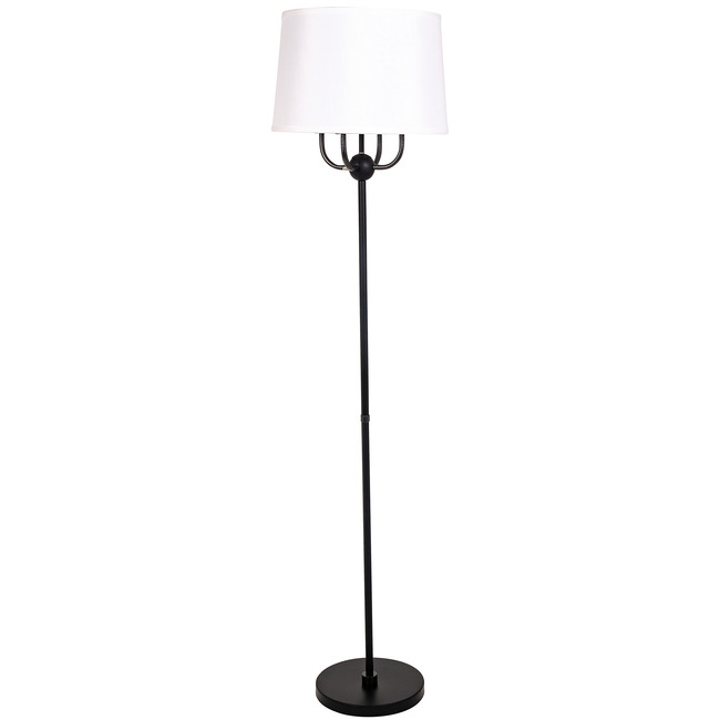 Alpine Curved Candelabra Floor Lamp by House Of Troy