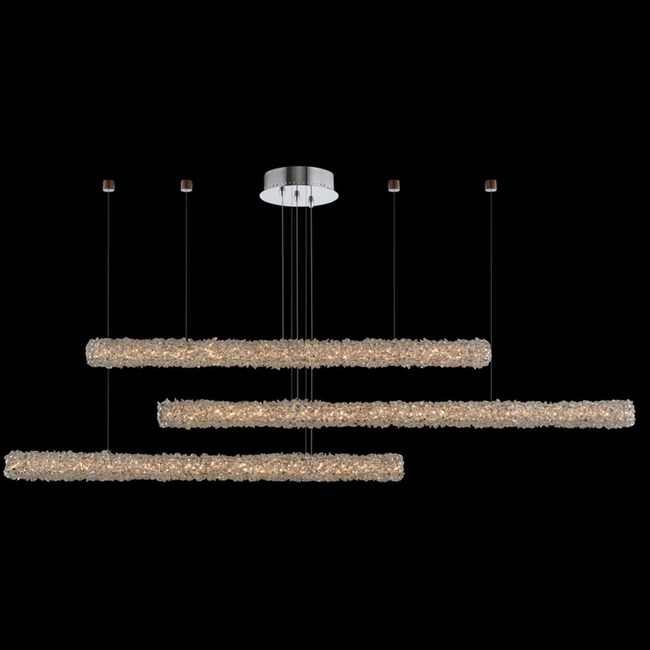Lina Triple Linear Chandelier by Allegri