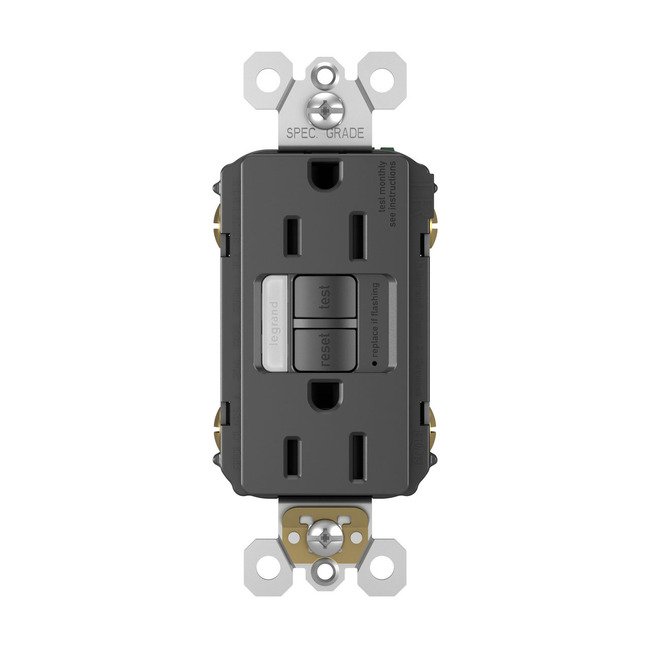 15A Tamper-Resistant GFCI Outlet with Night Light by Legrand Radiant