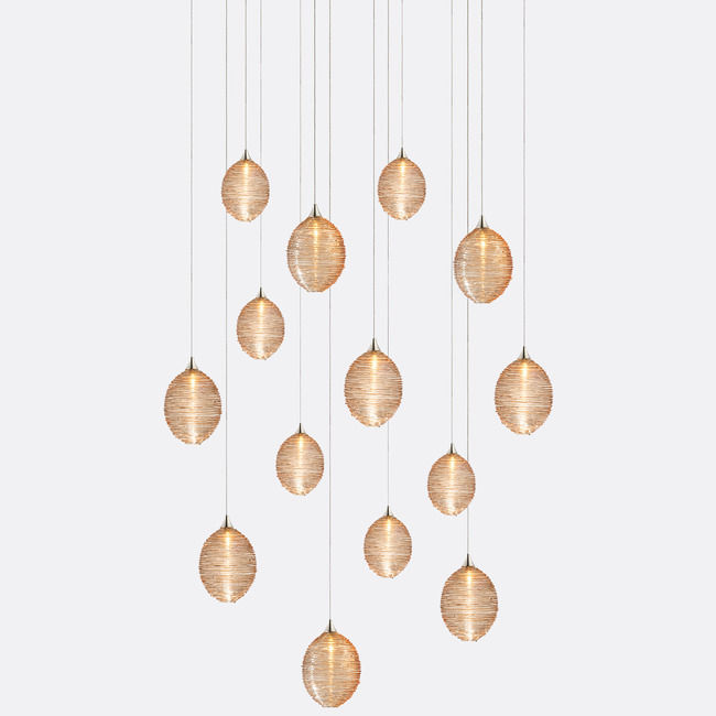 Cocoon Rectangular Multi-Light Chandelier by Shakuff