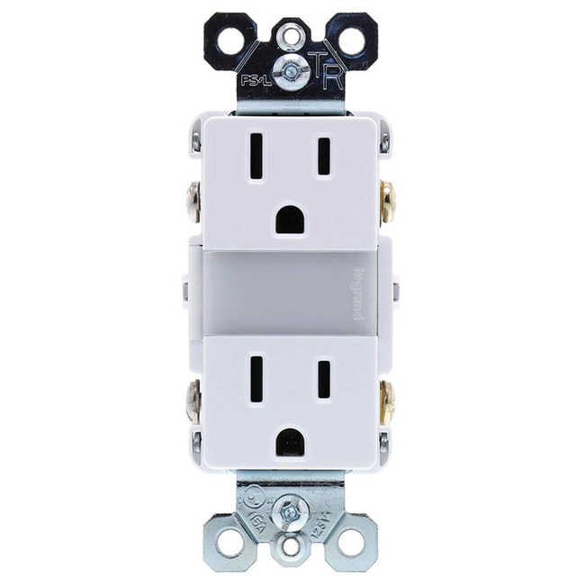 15 Amp Tamper Resistant Outlet with Nightlight by Legrand Radiant