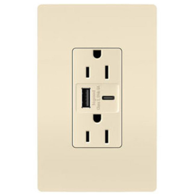 Ultra Fast USB Port / 15 Amp Outlet by Legrand Radiant