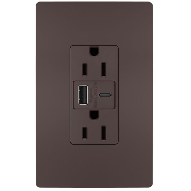 15 Amp Outlet / Type A/C USB Port by Legrand Radiant