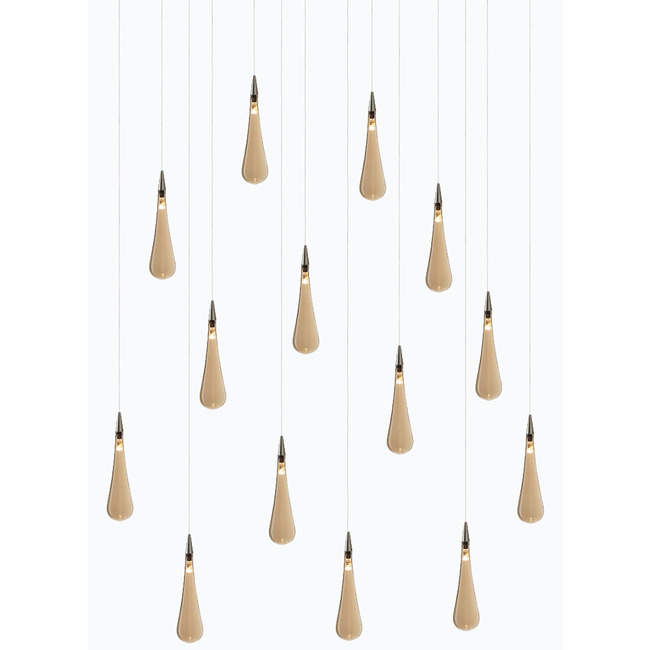 Raindrop Rectangular Chandelier by Shakuff