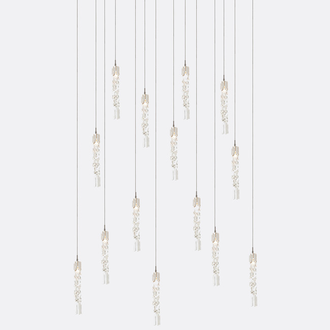 Twist Rectangular Chandelier by Shakuff