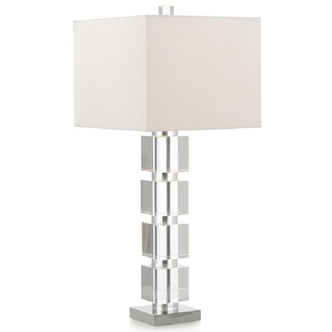 Crystal Block Stacked Table Lamp by John-Richard