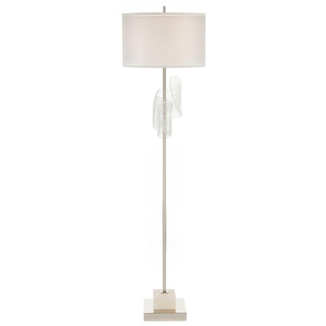 Furls Of White Floor Lamp by John-Richard
