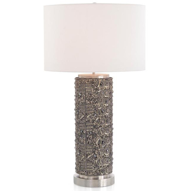 Hand Beaded Table Lamp by John-Richard