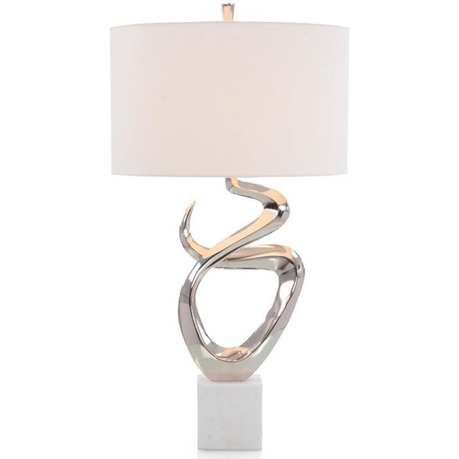 Double Sculpted Table Lamp by John-Richard