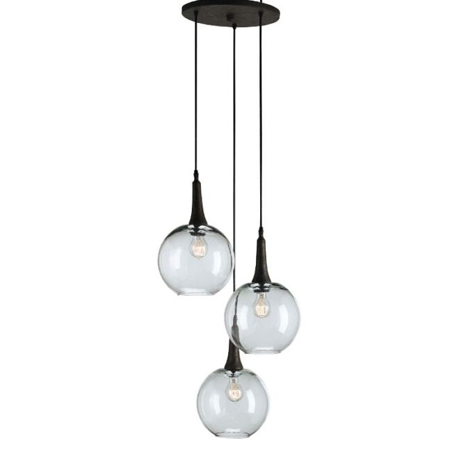 Beckett Trio Pendant by Currey and Company