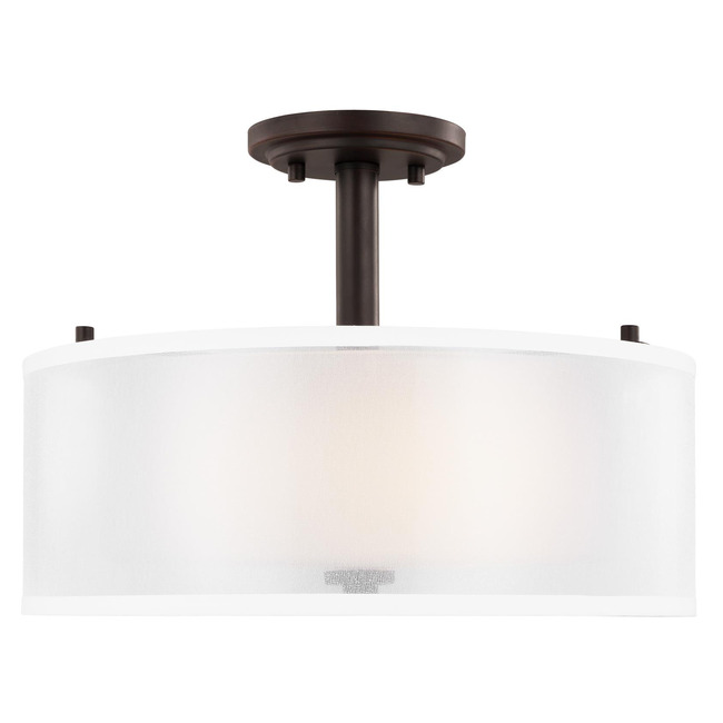 Elmwood Park Semi Flush Ceiling Light by Generation Lighting