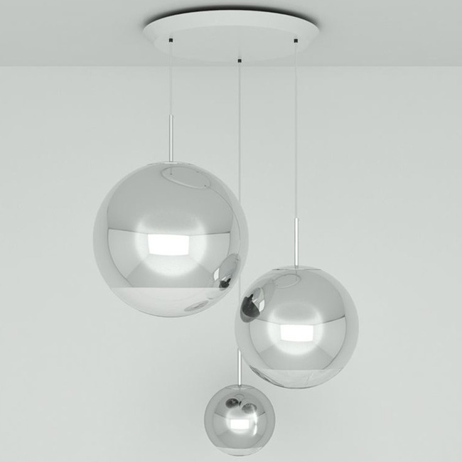 Mirror Ball Range LED Multi Light Pendant by Tom Dixon