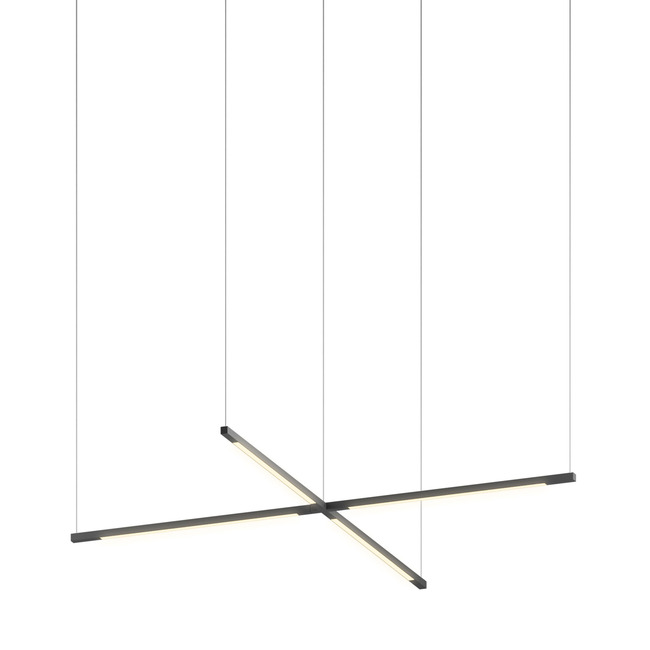 Z-Bar Cross Pendant by Koncept Lighting