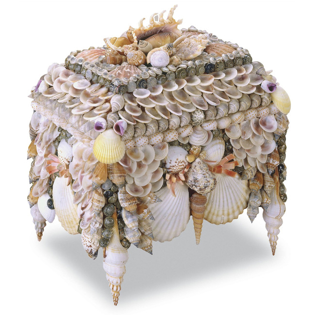 Boardwalk Shell Jewelry Box by Currey and Company