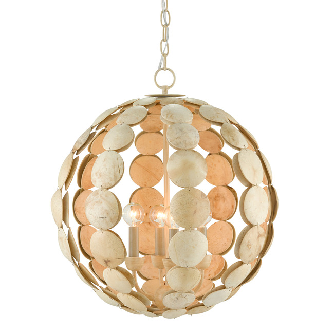 Tartufo Coco Shell Chandelier by Currey and Company