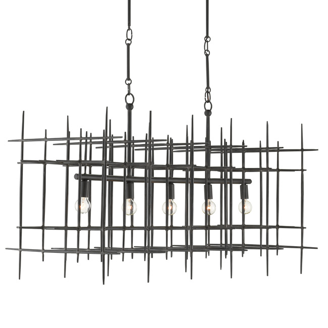 Steelhouse Linear Chandelier by Currey and Company