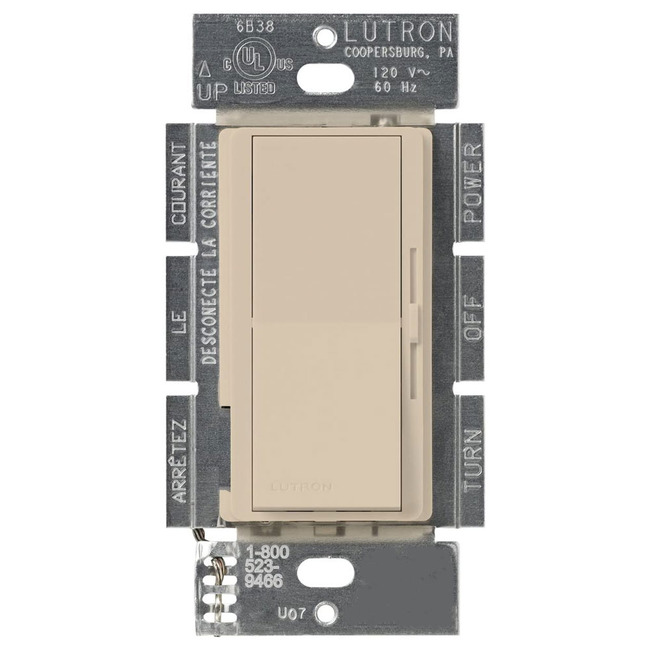 Diva 300W Electronic Low Voltage Single Pole Dimmer by Lutron