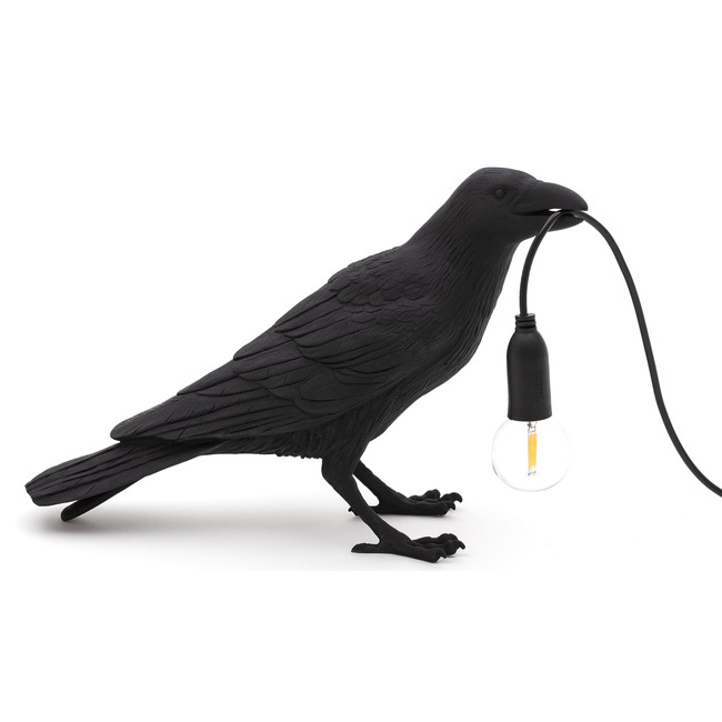 Bird Waiting Outdoor Table Lamp by Seletti