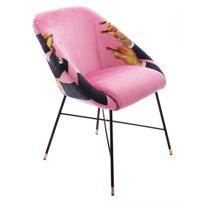 Lipsticks Padded Chair by Seletti