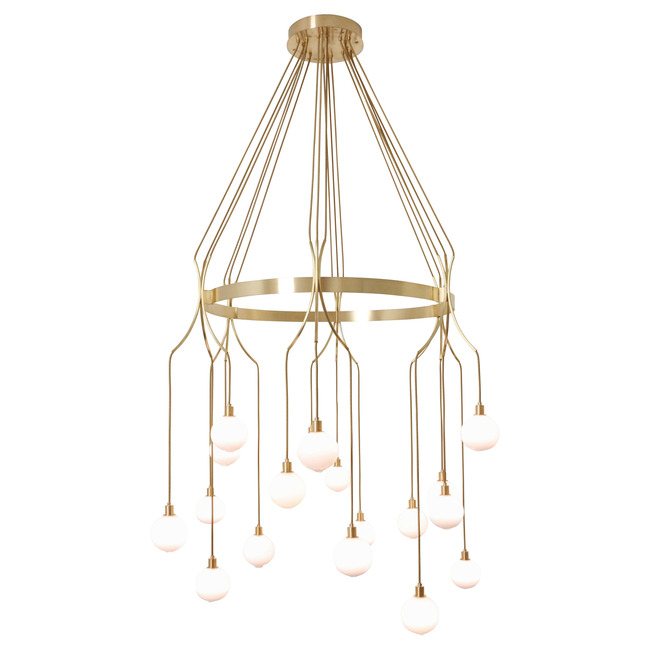 Drape Skirt Round Chandelier by SkLO