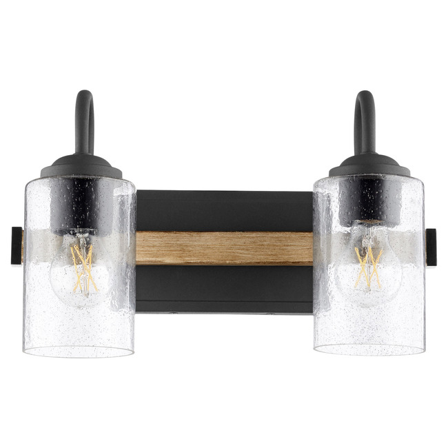 Pepper Glass Bathroom Vanity Light by Quorum