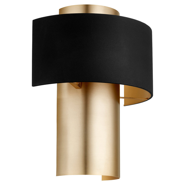 Two-Toned Half Cylinder Wall Sconce by Quorum