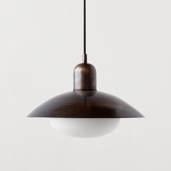 Brass Arundel Mushroom Pendant by In Common With