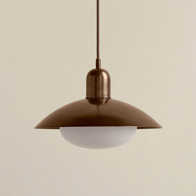 Brass Arundel Mushroom Pendant by In Common With