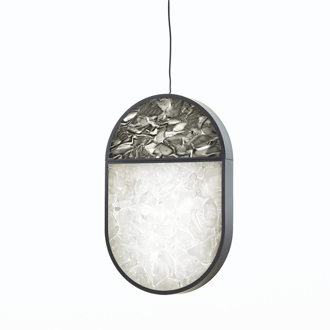 Geometric Full Top Oval Pendant by Brokis