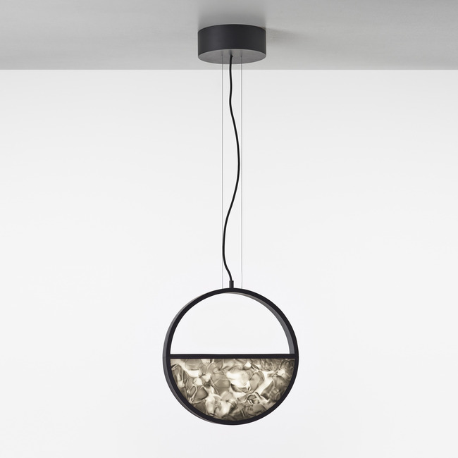 Geometric Half Circle Bottom Pendant by Brokis