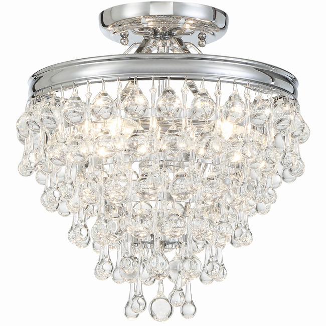 Calypso Semi Flush Ceiling Light by Crystorama
