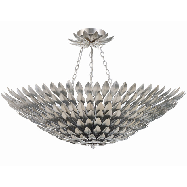 Broche Bowl Chain Semi-Flush Ceiling Light by Crystorama