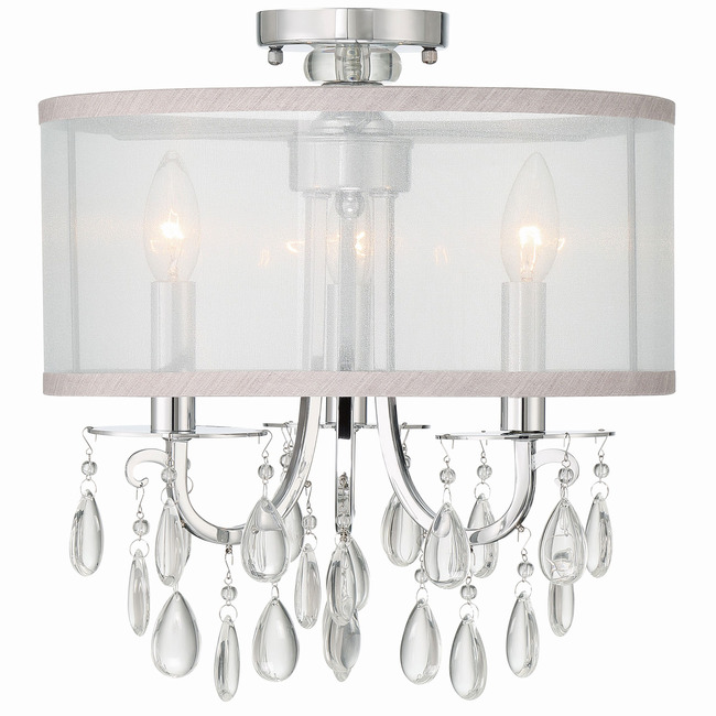 Hampton Semi Flush Ceiling Light by Crystorama