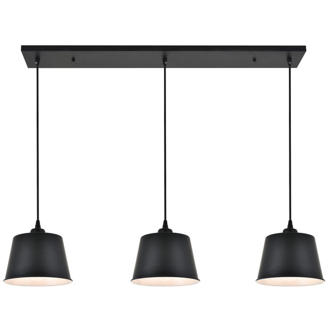 Nota Linear Multi Light Pendant by Elegant Lighting
