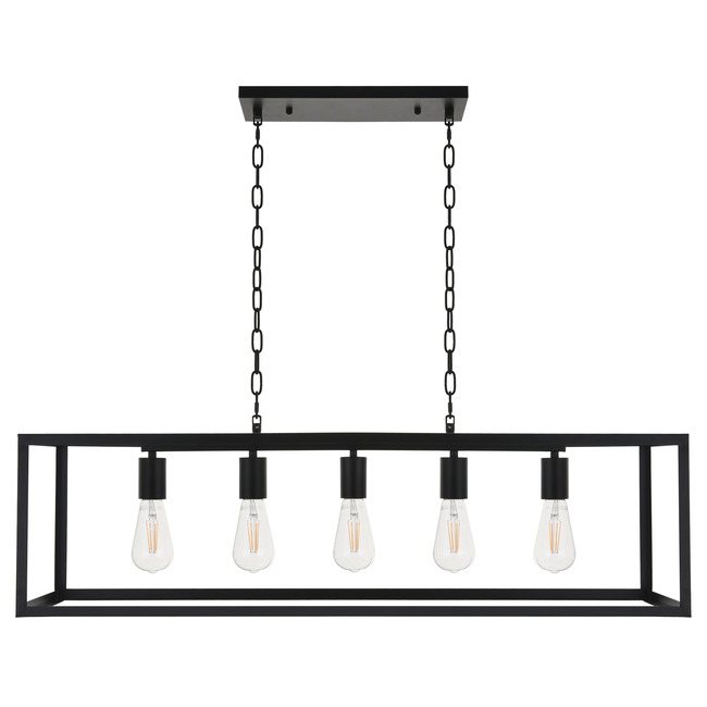 Resolute Linear Box Pendant by Elegant Lighting