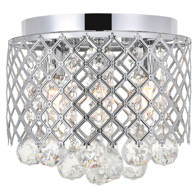 Tully Flush Ceiling Light Fixture by Elegant Lighting