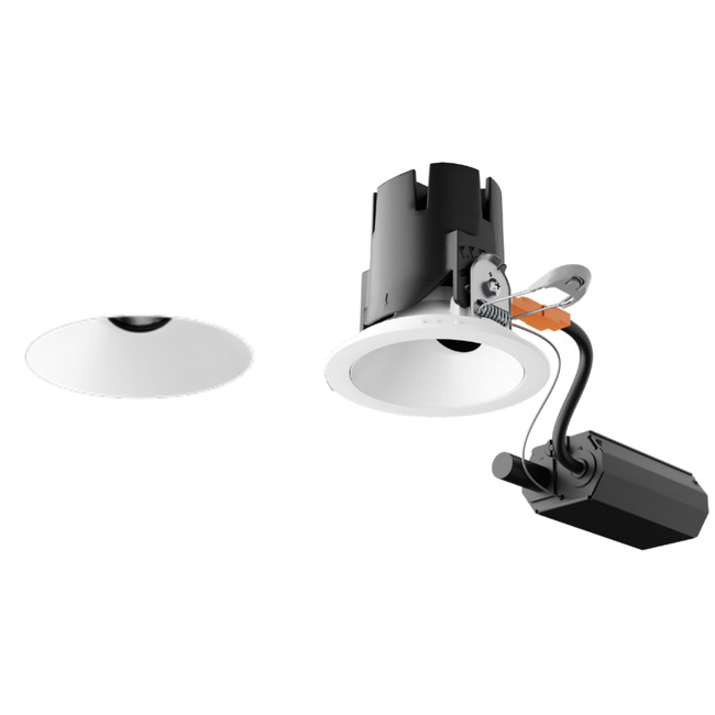 Entra CL 3IN Remodel Housing with Round Flangeless Trim  by Element by Tech Lighting