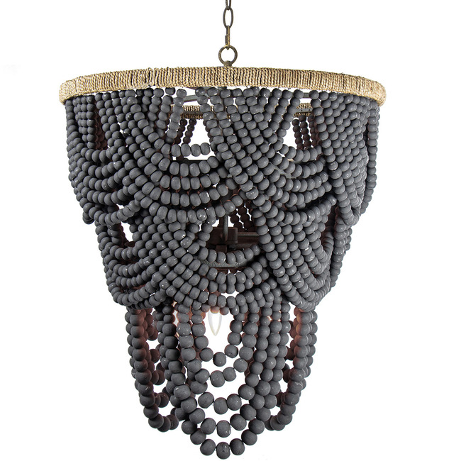 Lorelei Wood Bead Chandelier by Regina Andrew