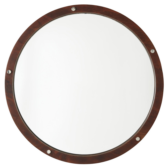 Round Wood Mirror by Capital Lighting