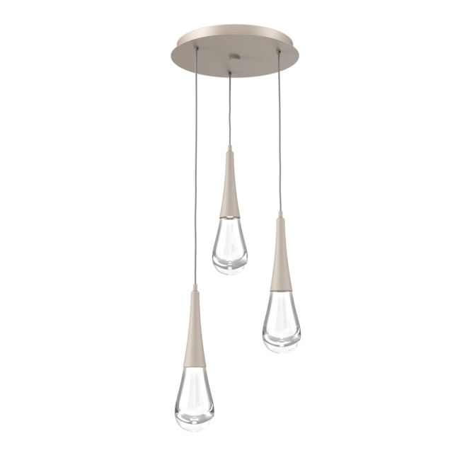 Raindrop Waterfall Round Multi Light Pendant by Hammerton Studio