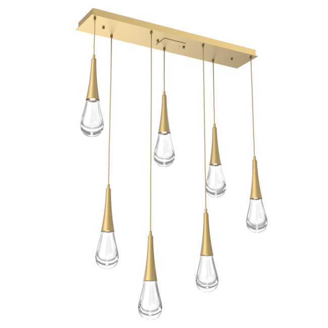 Raindrop Waterfall Linear Multi Light Pendant by Hammerton Studio
