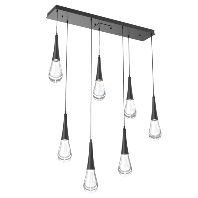Raindrop Waterfall Linear Multi Light Pendant by Hammerton Studio