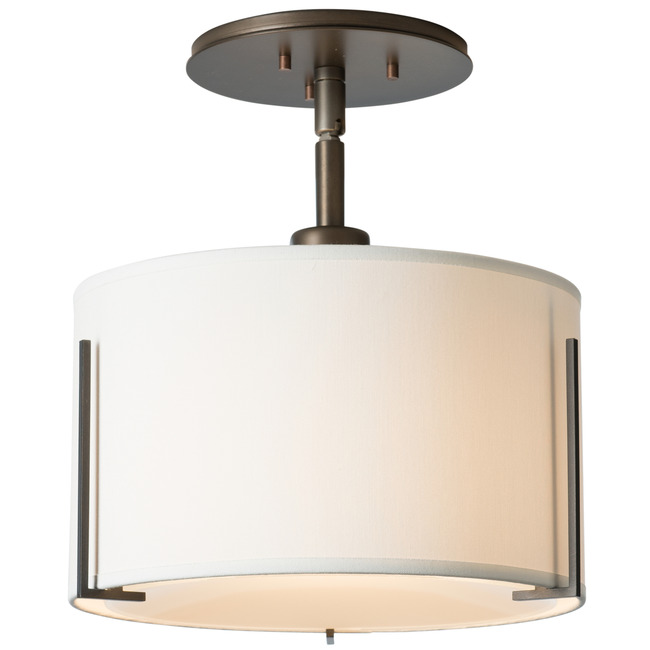 Exos Semi Flush Ceiling Light by Hubbardton Forge