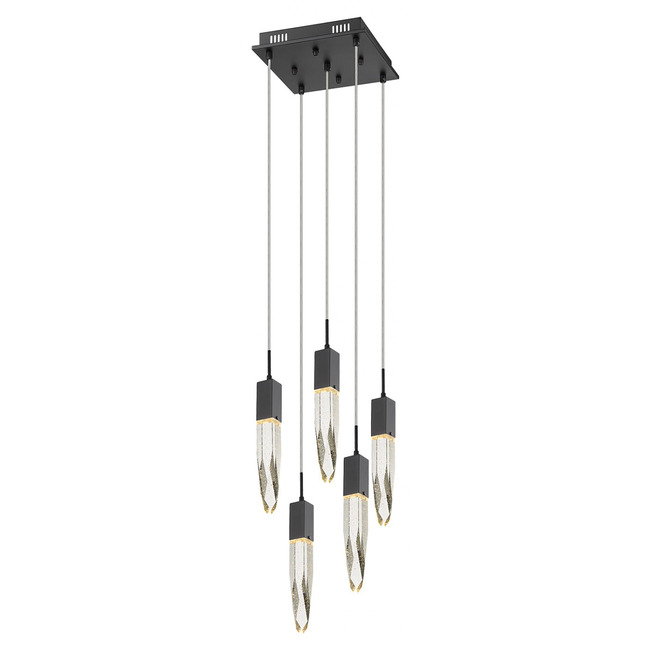 Aspen 5LT Square Multi Light Pendant by Avenue Lighting