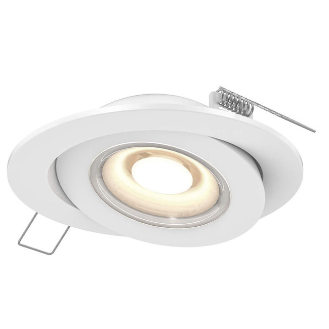 Pivot Round Color-Select Flat Gimbal Recessed Downlight by DALS Lighting