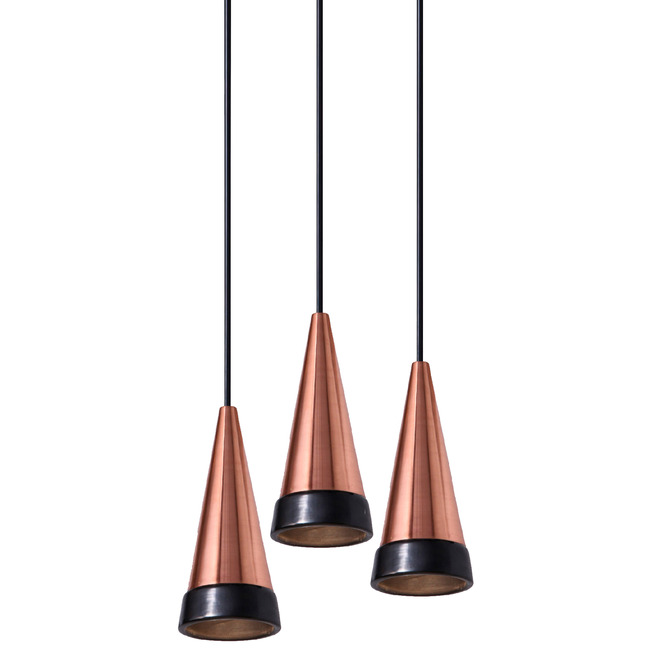 Vitrif Round Multi Light Pendant by David Pompa